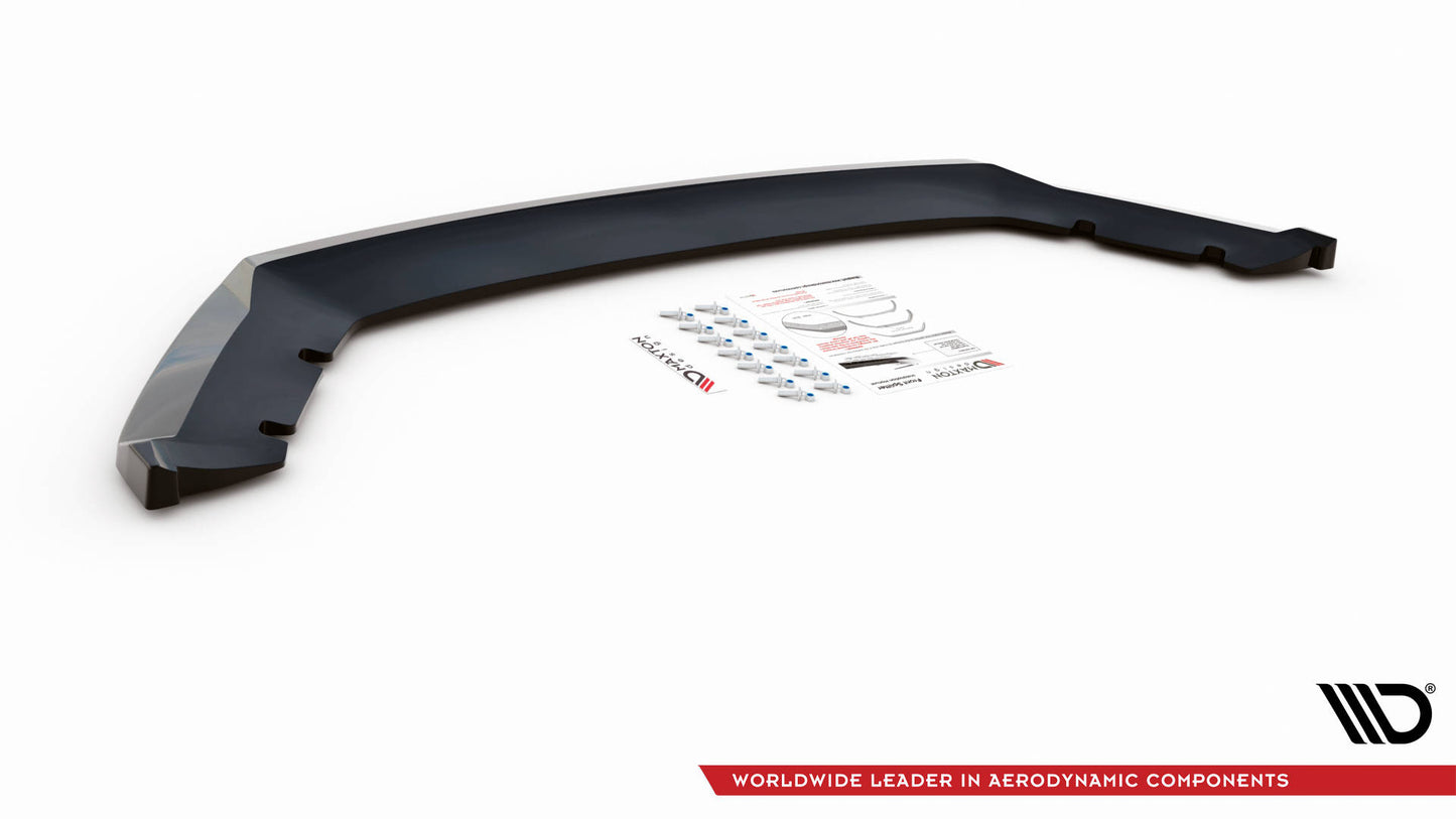 Front Ansatz V.2 für Seat Leon Mk3 schwarz Hochglanz