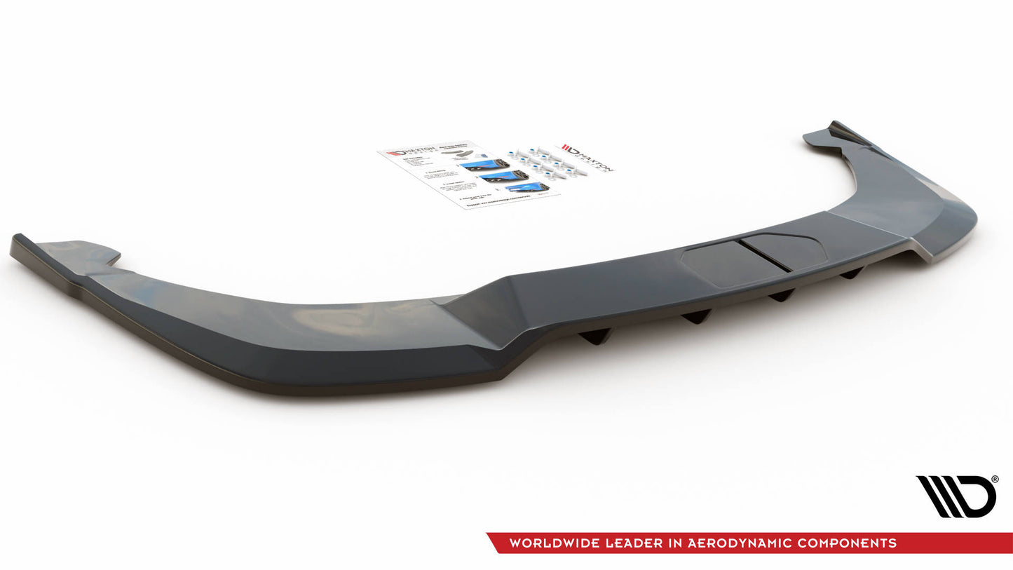Mittlerer Diffusor Heck Ansatz DTM Look für Skoda Enyaq iV Carbon Look