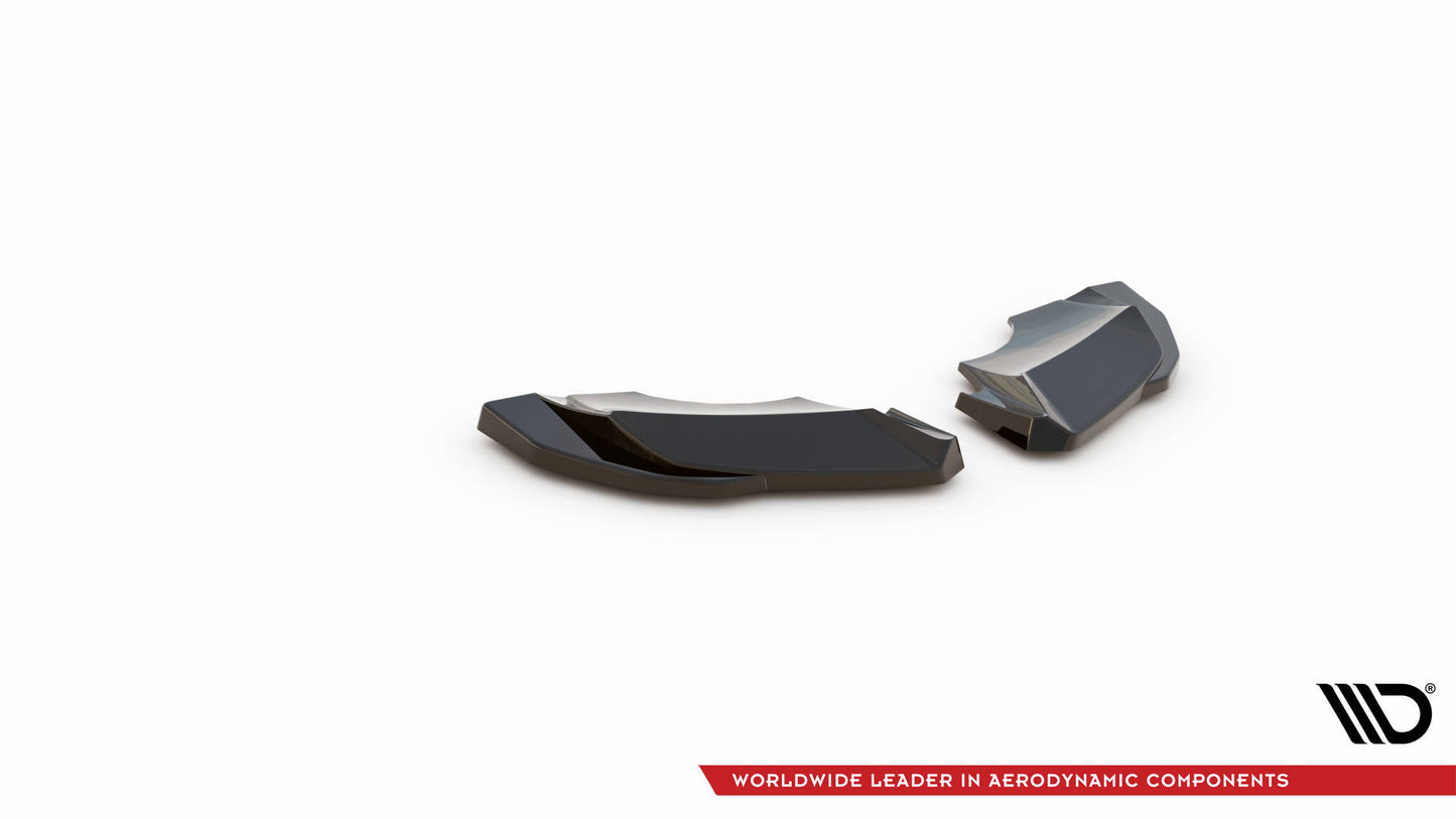 Heck Ansatz Flaps Diffusor für Audi R8 Mk2 Facelift schwarz Hochglanz