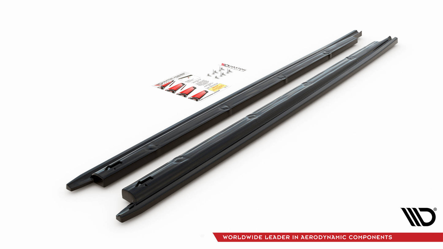 Seitenschweller Ansatz für V.1 für Seat Ibiza FR/ Standard Mk5 schwarz Hochglanz