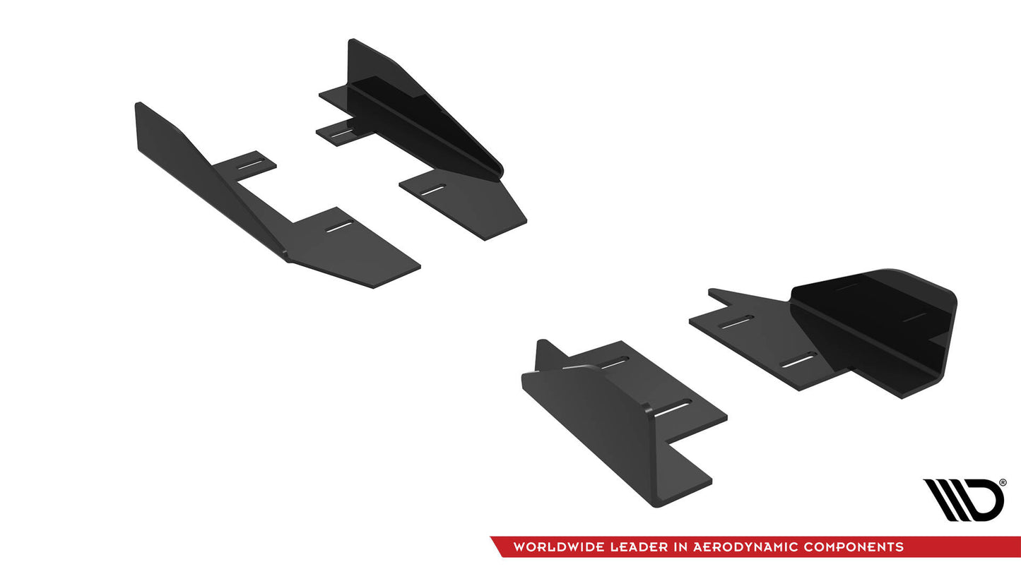 Seitenschweller Flaps für Audi RS3 Limousine 8V Facelift schwarz Hochglanz