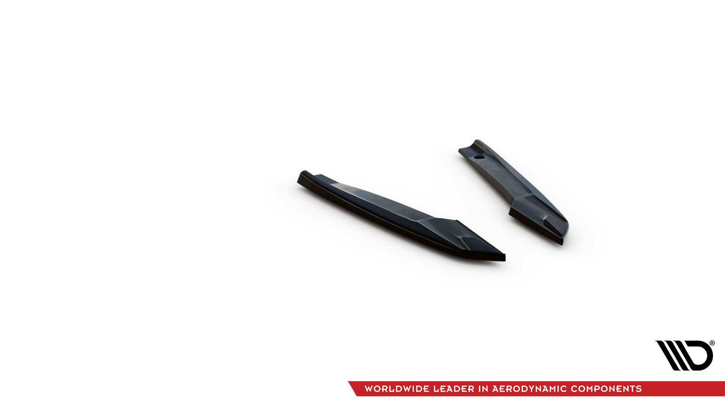 Heck Ansatz Flaps Diffusor für Audi S5 Coupe / Sportback F5 schwarz Hochglanz