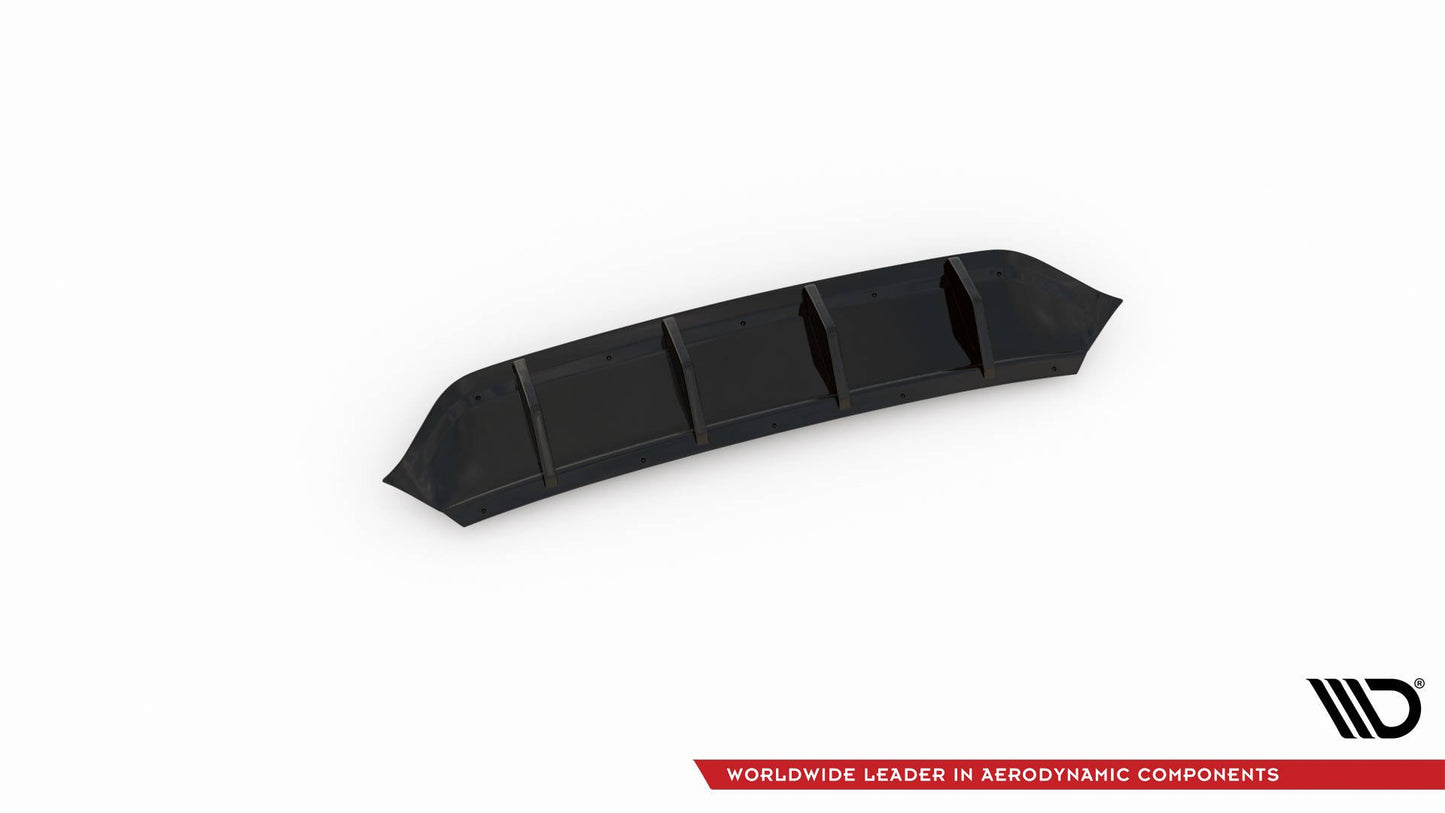 Diffusor Heck Ansatz für VW Arteon R-Line Facelift schwarz Hochglanz