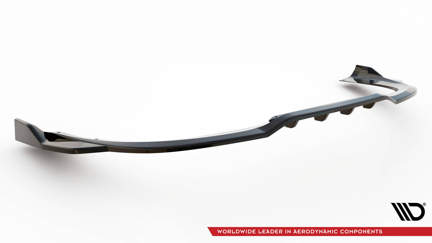 Mittlerer Cup Diffusor DTM Look Heck Ansatz für Porsche 911 Turbo S 992 schwarz Hochglanz