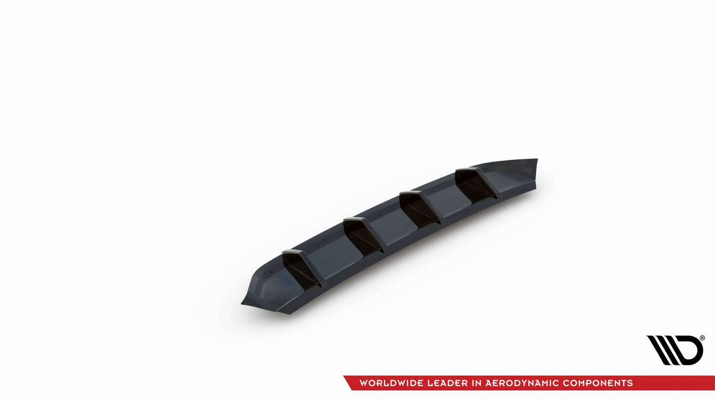 Diffusor Heck Ansatz für VW Arteon R-Line Facelift schwarz Hochglanz