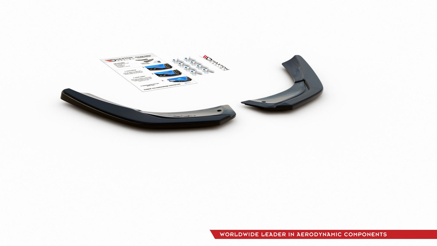 Heck Ansatz Flaps Diffusor für Mercedes A35 AMG Aero Hatchback W177 schwarz Hochglanz