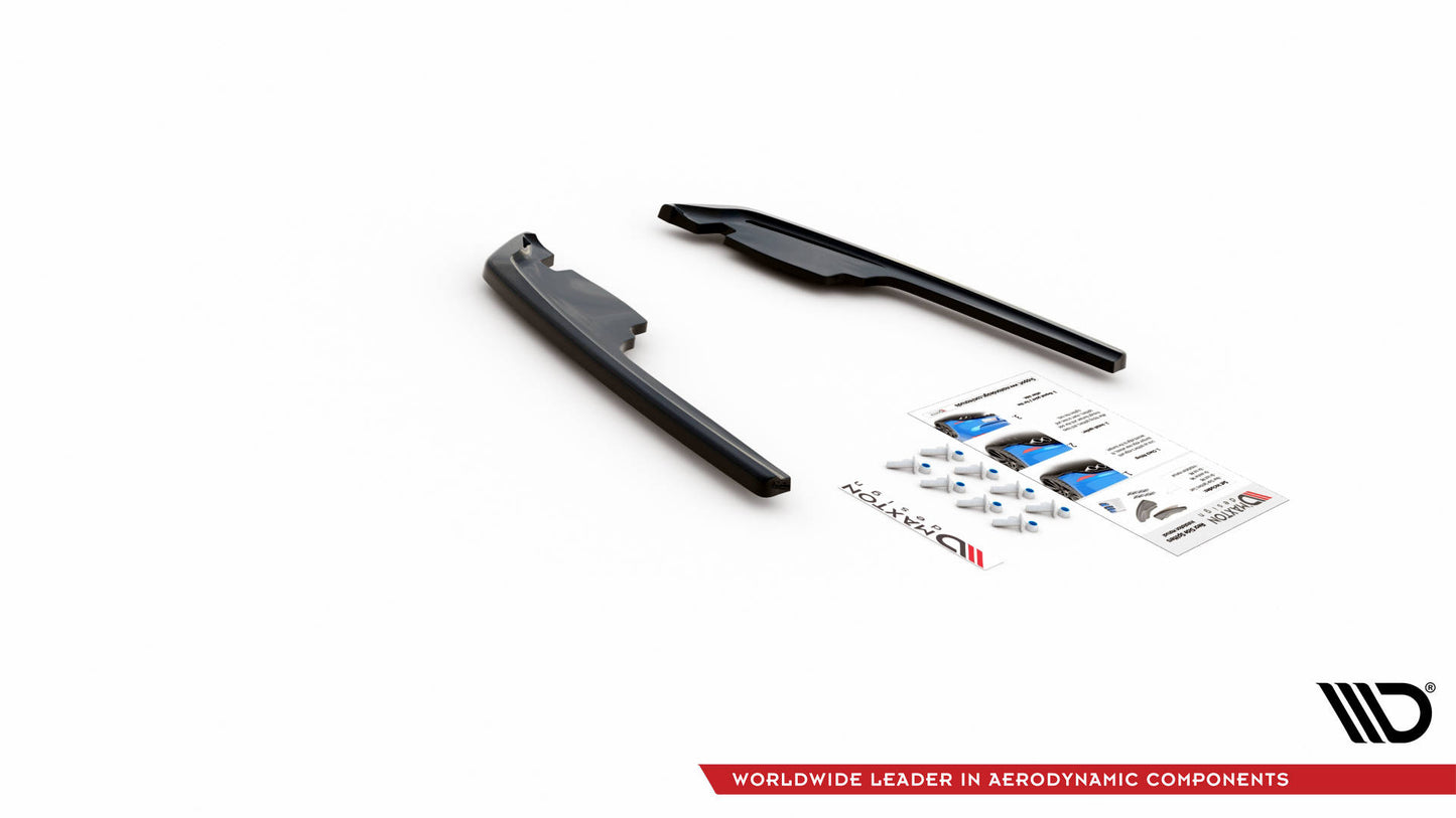 Heck Ansatz Flaps Diffusor für BMW M235i Gran Coupe F44 schwarz Hochglanz