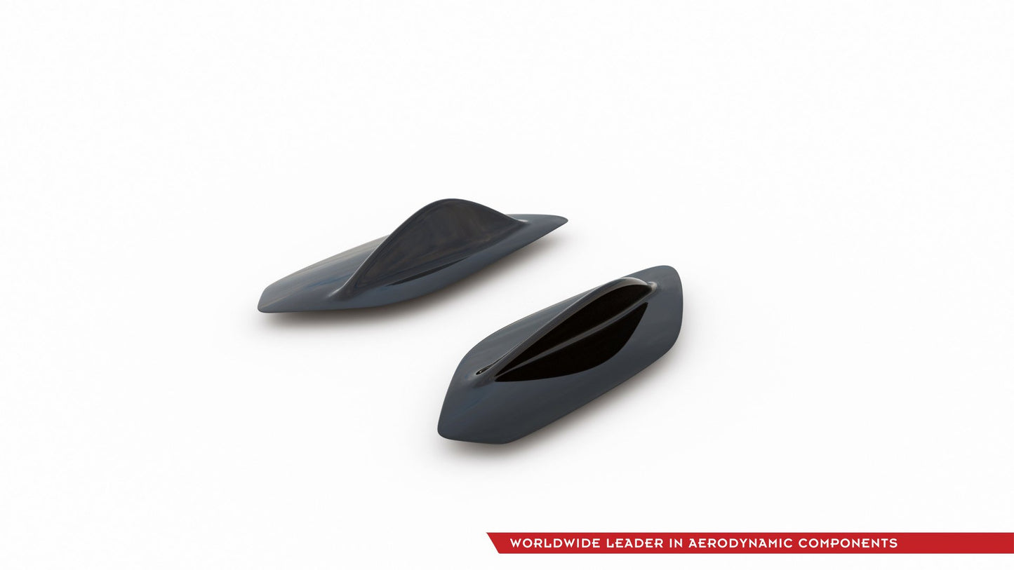 Spoiler Seitenerweiterungen Mercedes A35 AMG Hatchback W177 schwarz Hochglanz