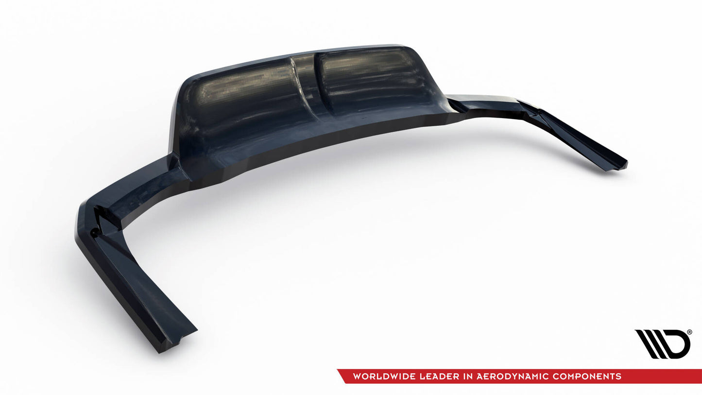 Mittlerer Cup Diffusor DTM Look Heck Ansatz für Maserati Levante Trofeo Mk1 schwarz Hochglanz