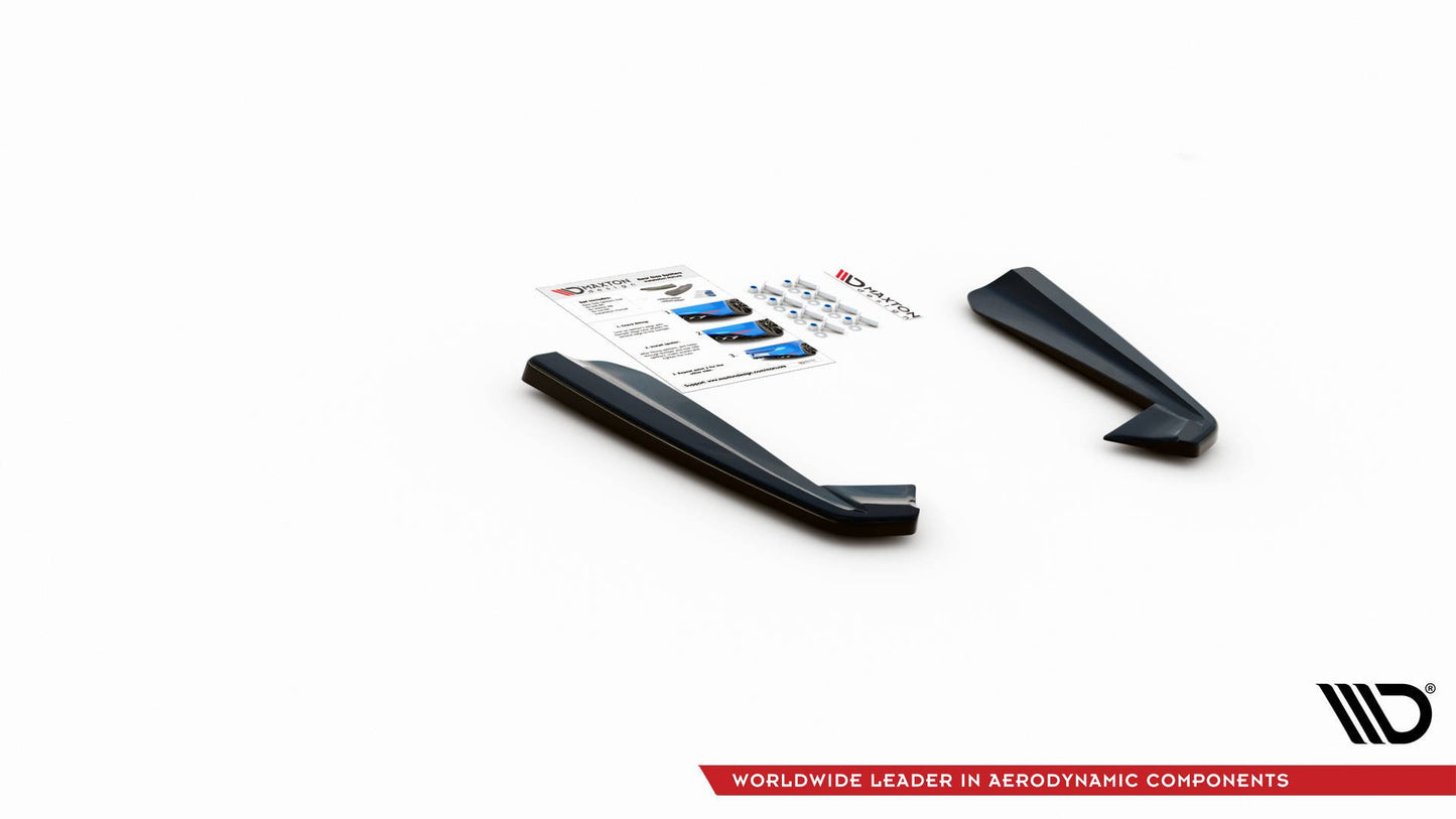 Heck Ansatz Flaps Diffusor für Mercedes-AMG GLE 53 Coupe C167 / C167 Facelift schwarz Hochglanz