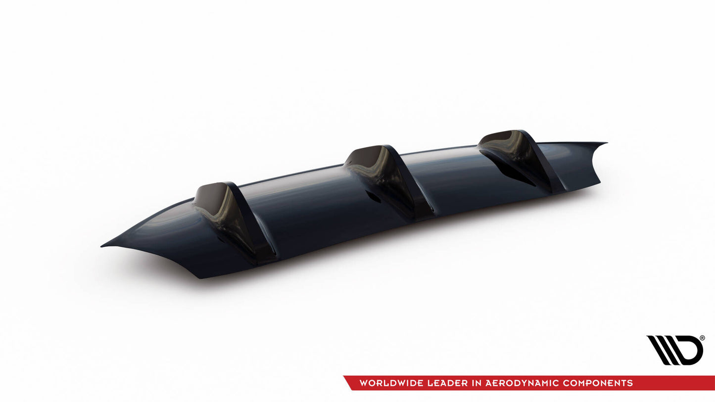 Diffusor Heck Ansatz für Mercedes-Benz E-Klasse W213 Coupe(C238) / Cabriolet (A238) AMG-Line schwarz Hochglanz