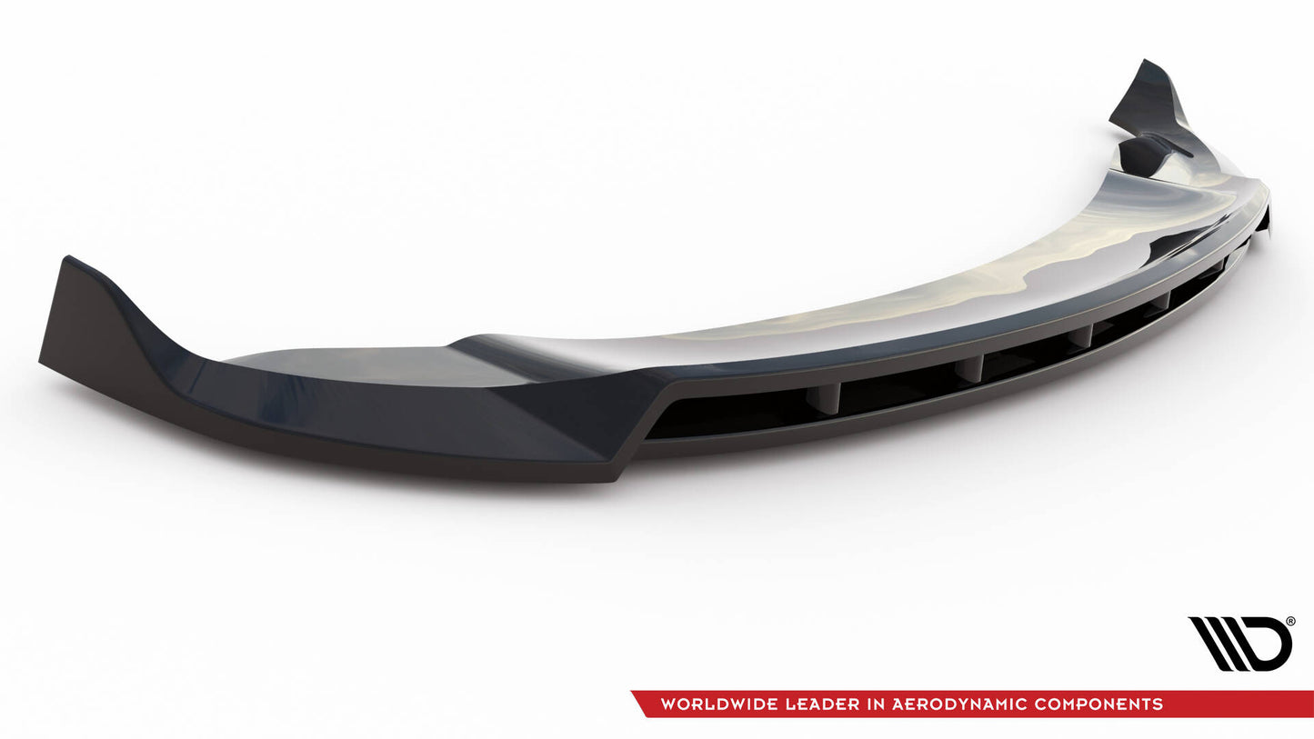 Front Ansatz V.2 für Tesla Model Y schwarz Hochglanz