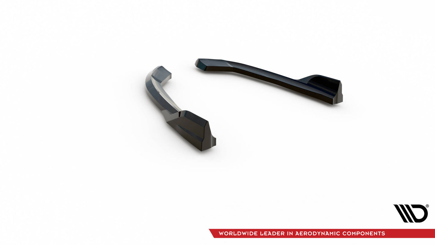 Heck Ansatz Flaps Diffusor für BMW X3 G01 schwarz Hochglanz