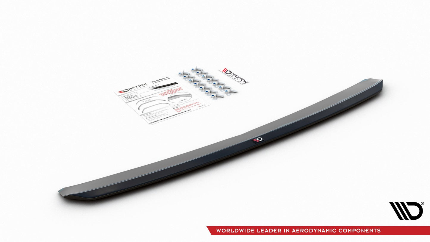 Front Ansatz V.4 für VW Polo GTI / R-line Mk6 schwarz Hochglanz