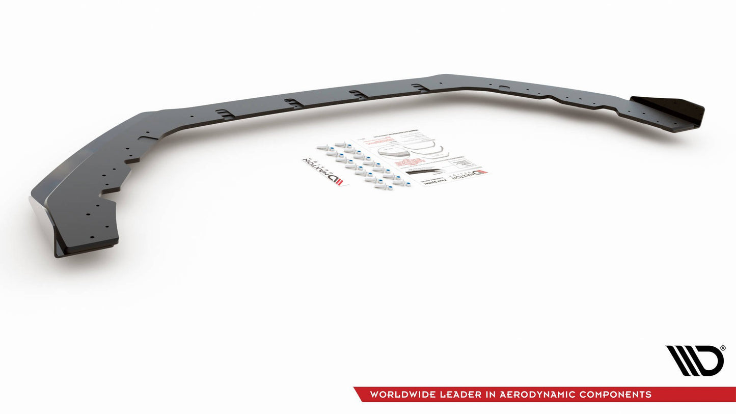 Street Pro Front Ansatz für + Flaps für Ford Focus RS Mk3 schwarz Hochglanz