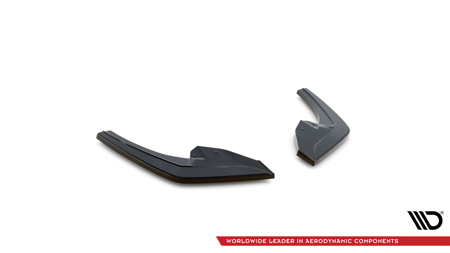 Heck Ansatz Flaps Diffusor für BMW 1er F20 Facelift M-power schwarz Hochglanz