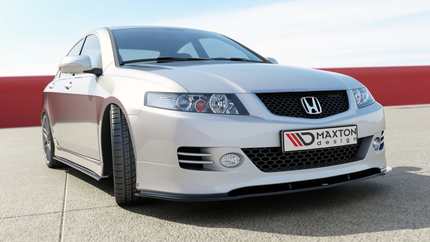 Seitenschweller Ansatz für HONDA ACCORD VII TYPE-S schwarz Hochglanz