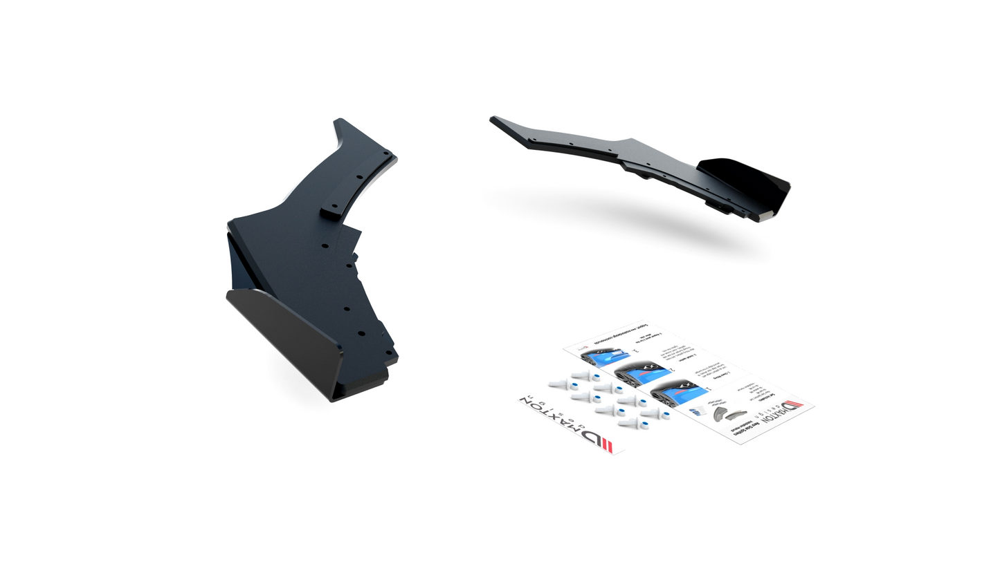 Street Pro Heck Ansatz Flaps Diffusor V.3 +Flaps für BMW 1er M140i schwarz Hochglanz