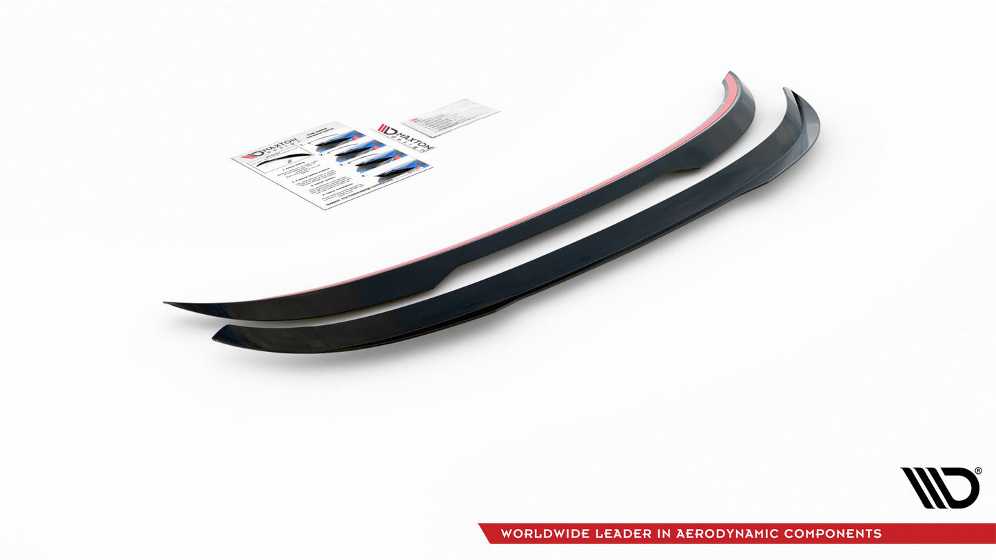 Spoiler CAP V.2 für Volvo V70 Mk3 schwarz Hochglanz