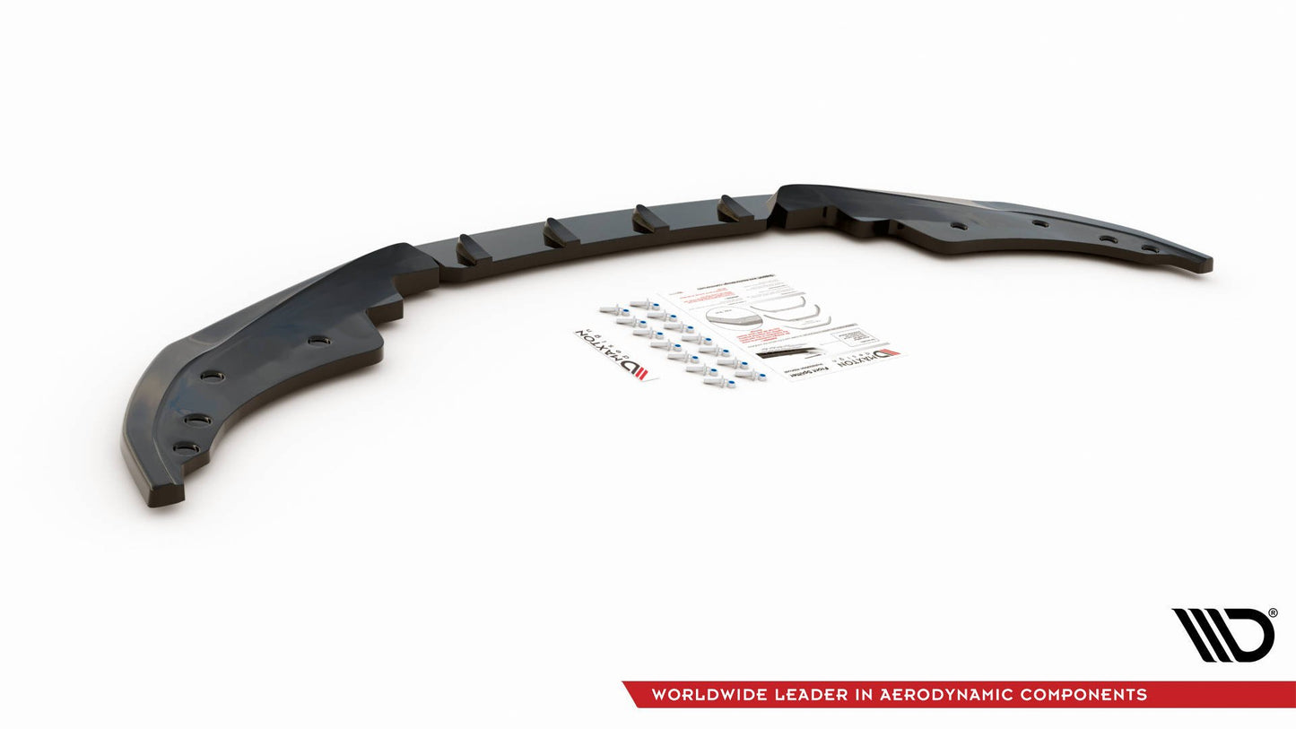 Front Ansatz V.1 für BMW 4er M-Paket / M440i G22 / G23 / G22 Facelift / G23 Facelift schwarz Hochglanz