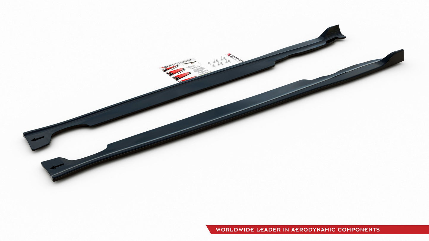 Seitenschweller Ansatz für Mini Countryman Mk1 JCW schwarz Hochglanz