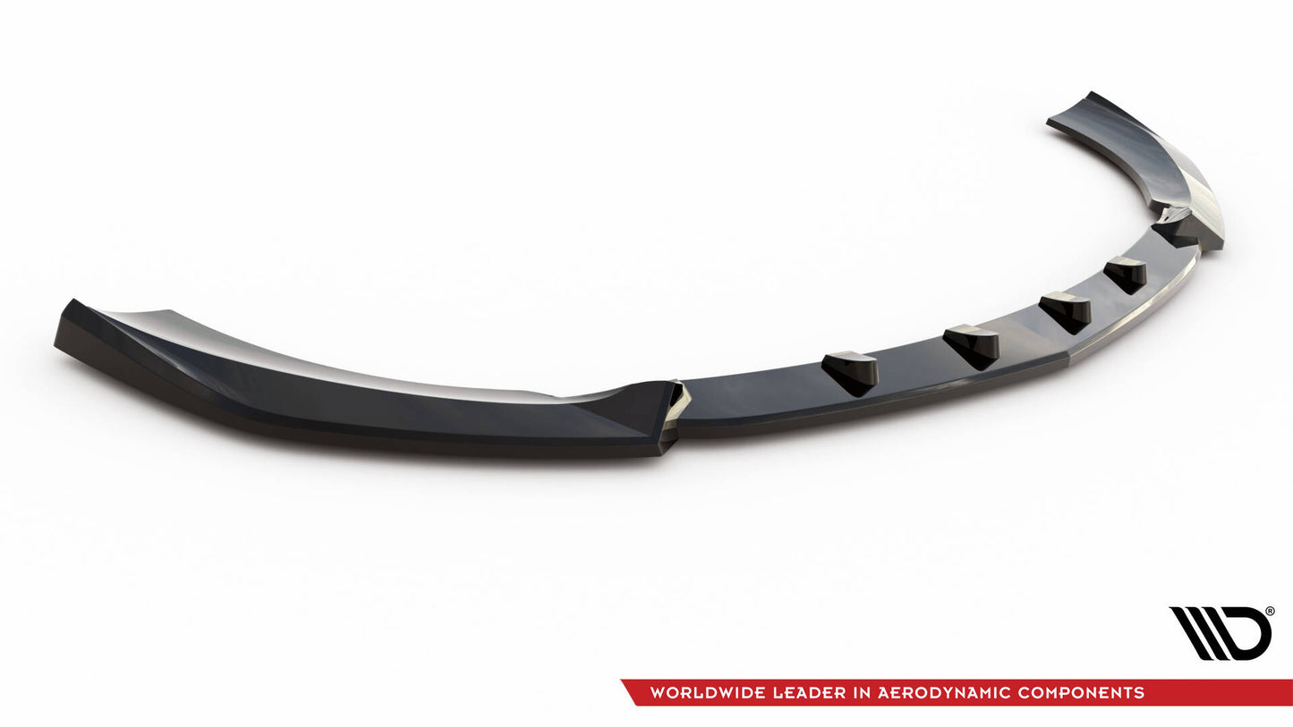 Front Ansatz V.2 für Mercedes-AMG E63 W213 Facelift schwarz Hochglanz