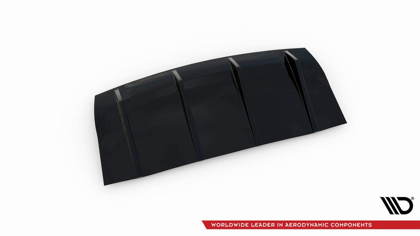 Diffusor Heck Ansatz für Porsche Panamera GTS 971 schwarz Hochglanz