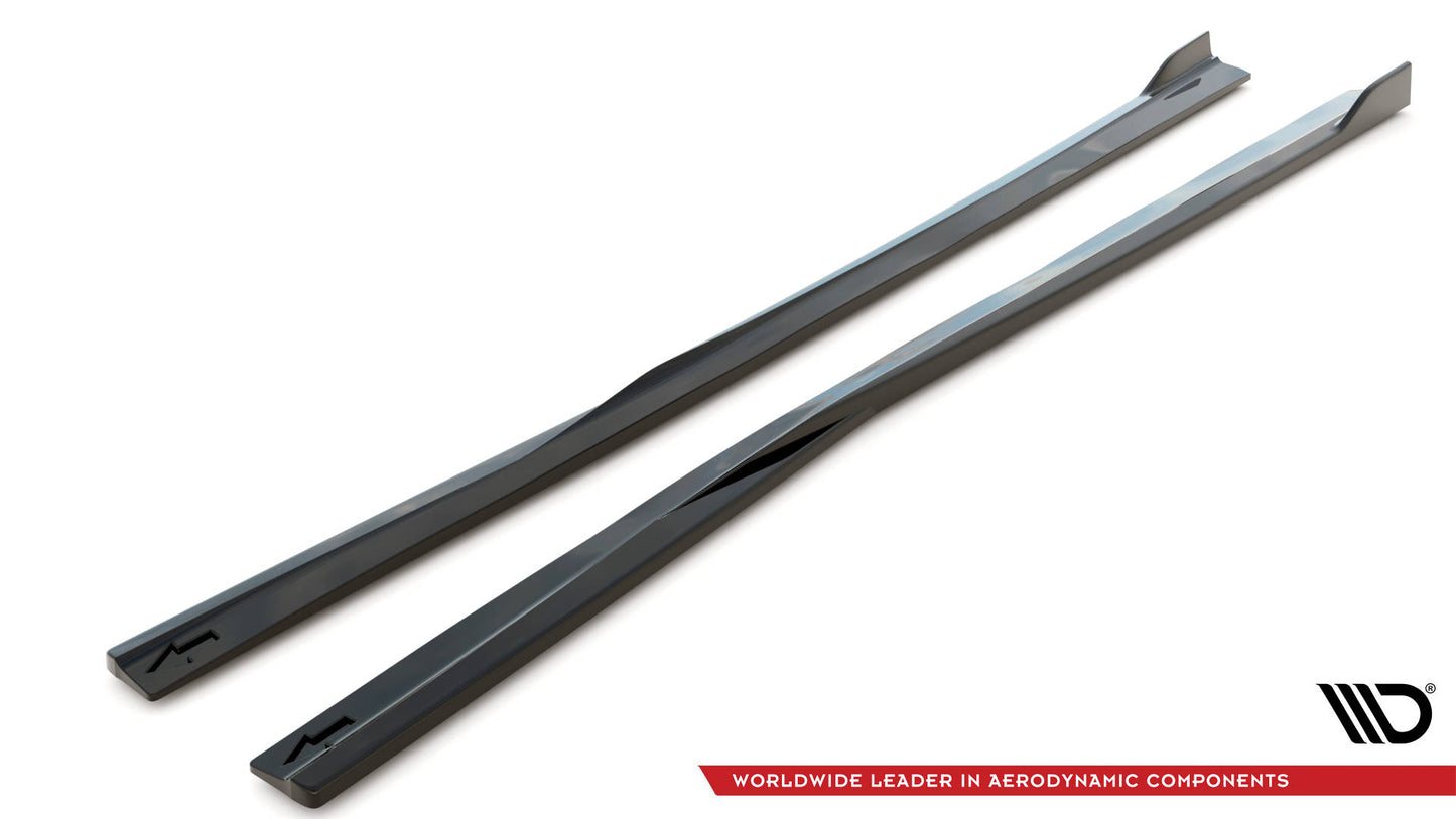 Seitenschweller Ansatz für Dodge Charger SRT Mk7 Facelift schwarz matt