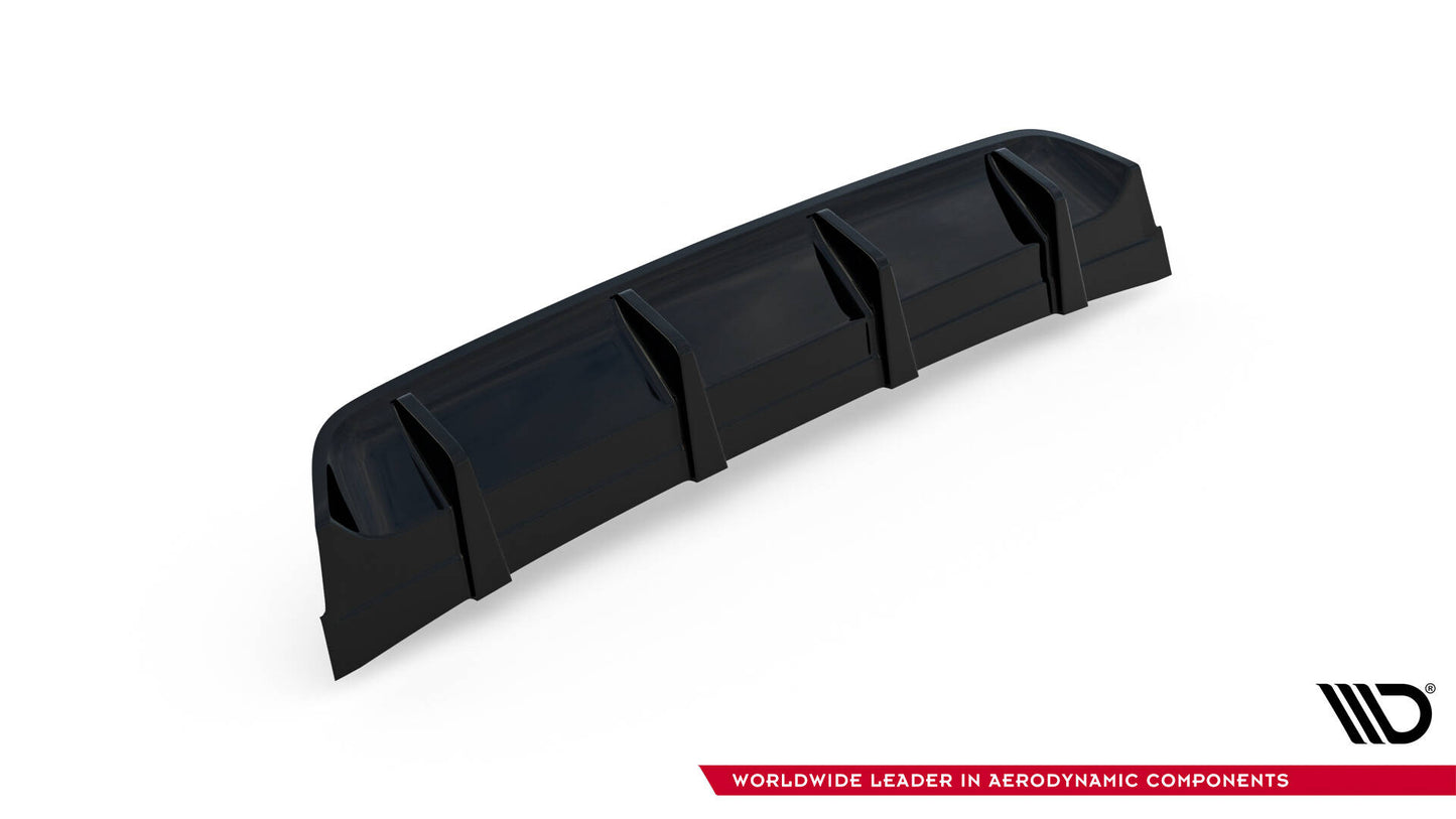 Diffusor Heck Ansatz für VW GOLF Mk7 GTI CLUBSPORT schwarz Hochglanz