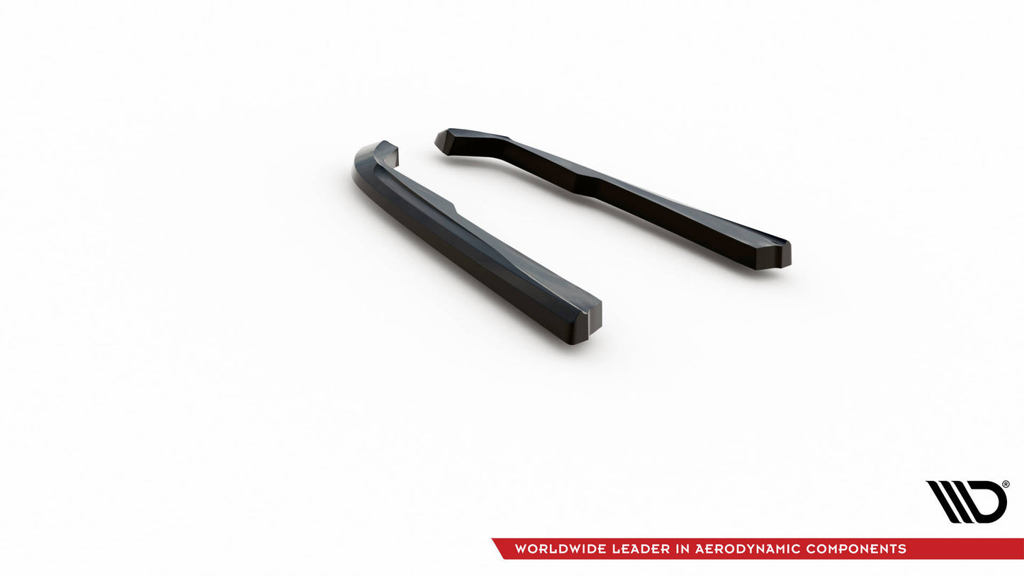Heck Ansatz Flaps Diffusor für BMW M340i G20 / G21 Facelift schwarz Hochglanz