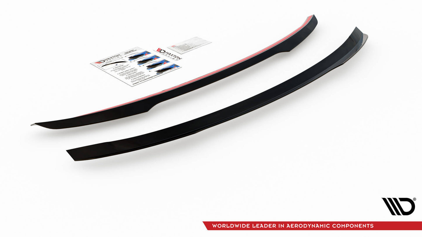 Spoiler CAP für Ford Mondeo Mk5 schwarz Hochglanz
