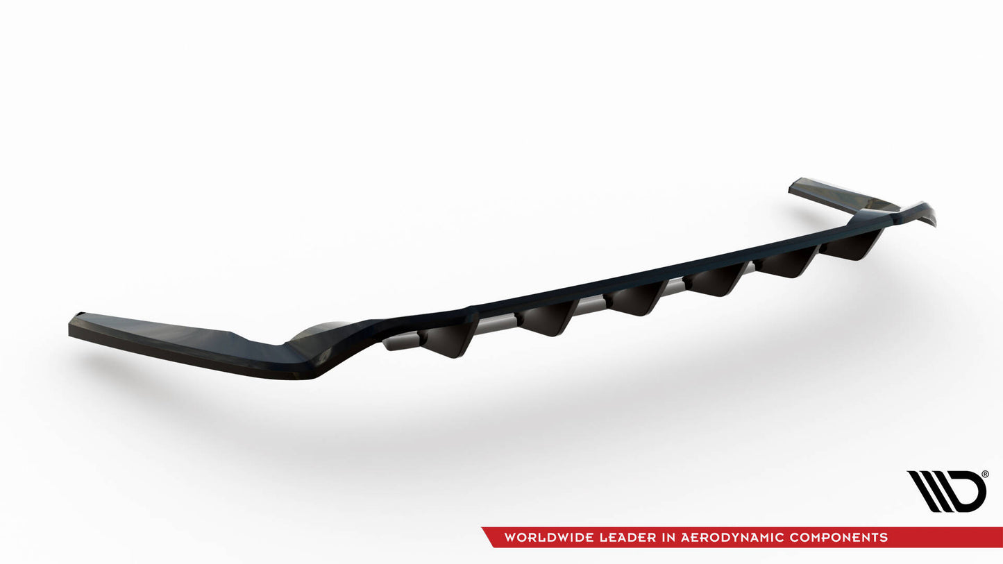 Mittlerer Cup Diffusor DTM Look Heck Ansatz für Toyota RAV4 GR Sport Mk5 schwarz Hochglanz