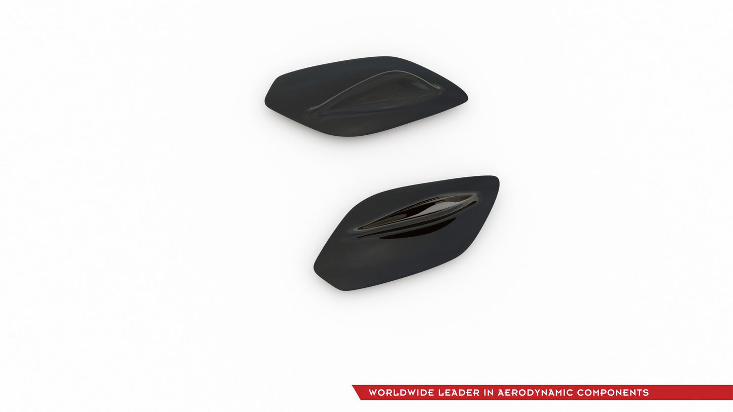 Spoiler Seitenerweiterungen Mercedes A35 AMG Hatchback W177 schwarz matt