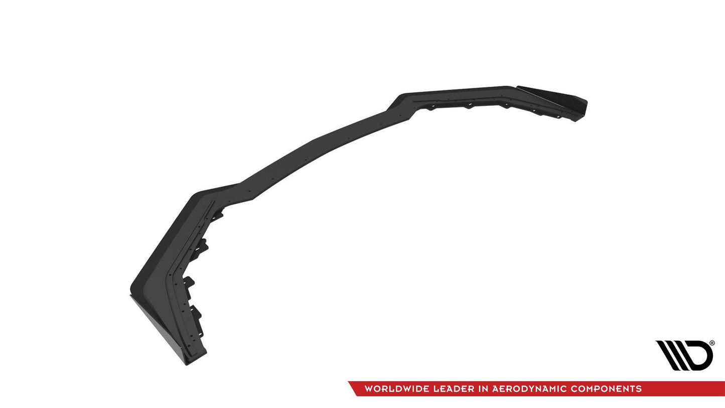 Street Pro Front Ansatz für V.1 für + Flaps Ford Mustang GT Mk6 Facelift schwarz Hochglanz