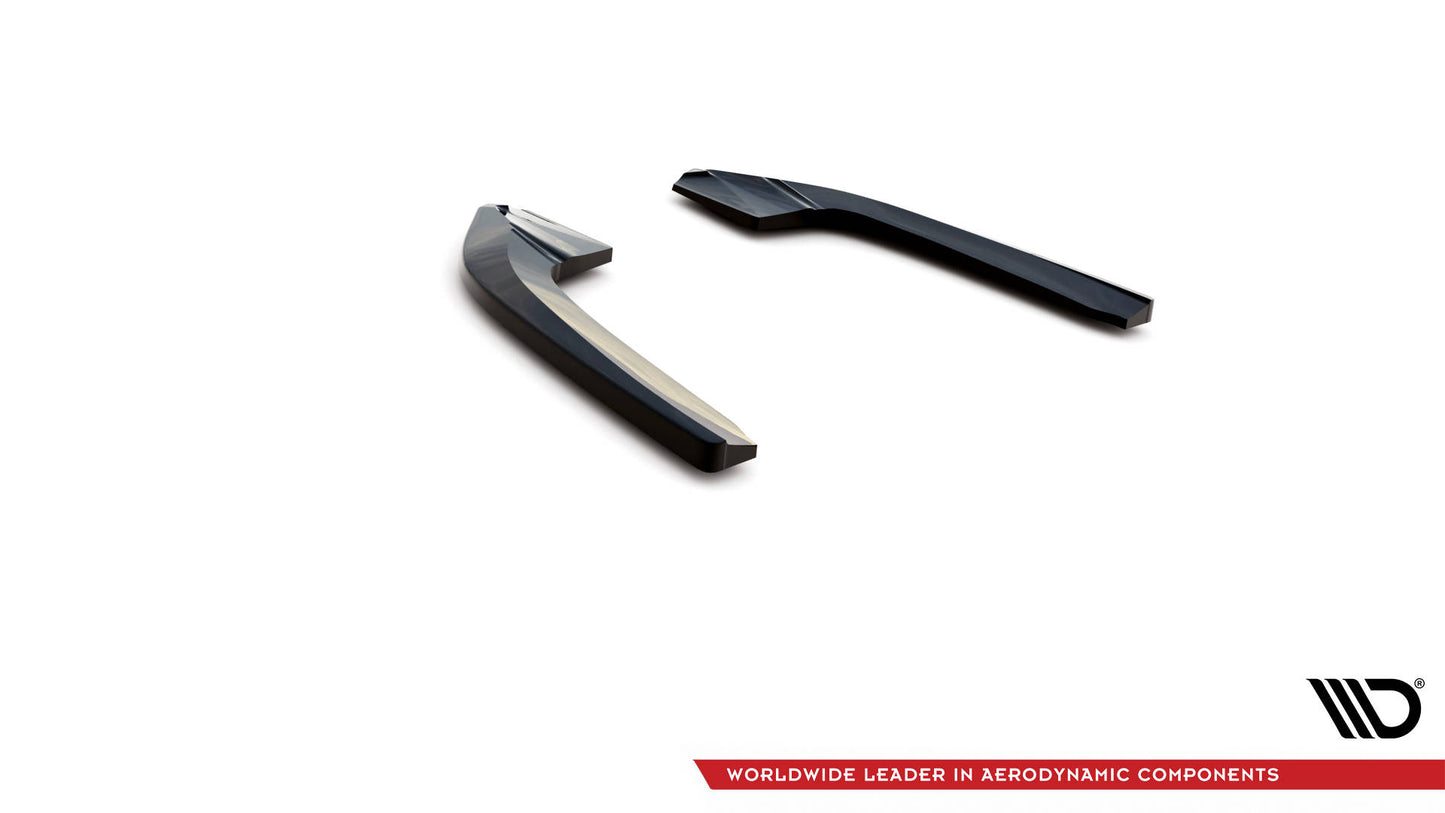Heck Ansatz Flaps Diffusor für Audi RS3 Limousine 8Y schwarz Hochglanz