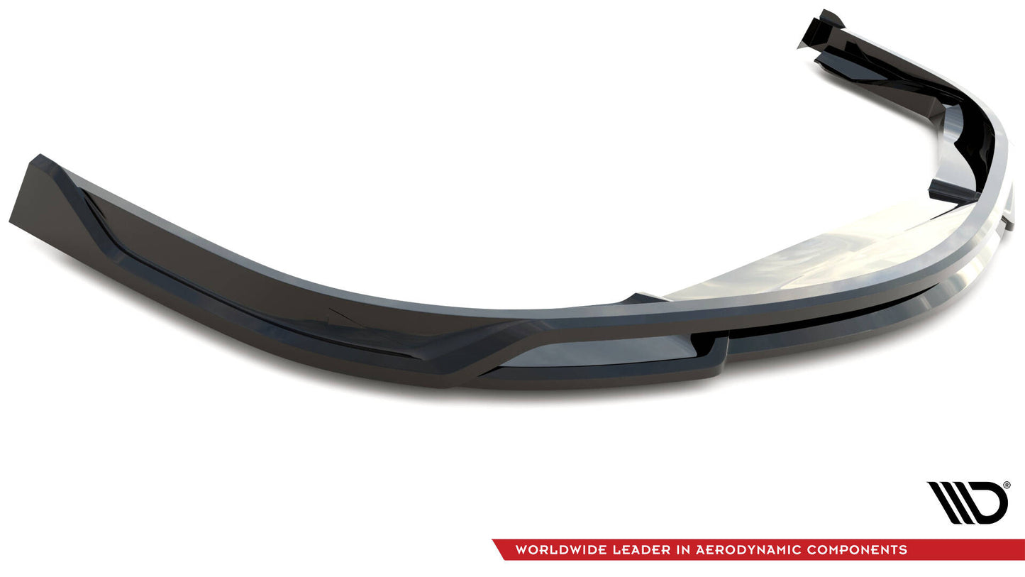 Front Ansatz für Porsche 911 Turbo 997 schwarz Hochglanz
