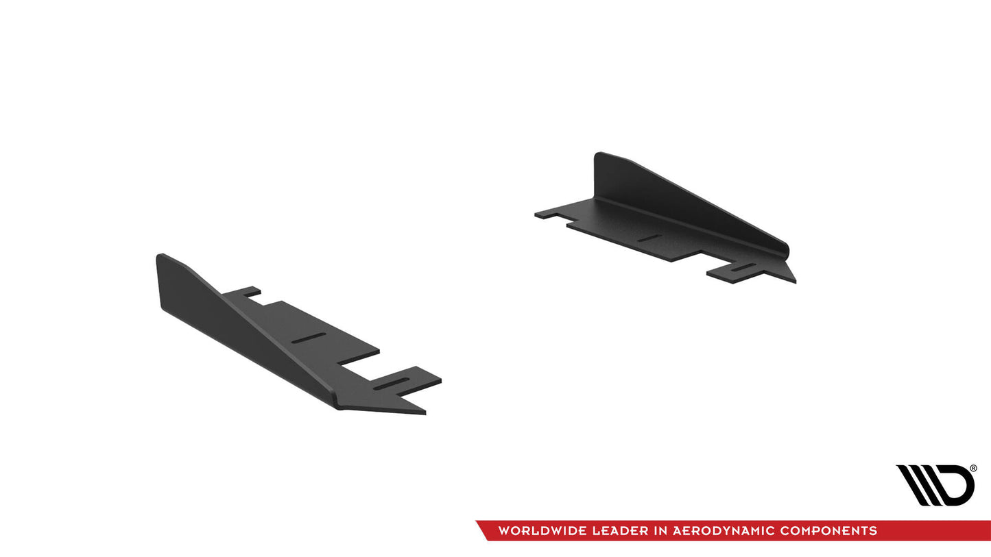 Seitenschweller Flaps für Audi A7 RS7 Look C7 schwarz Hochglanz