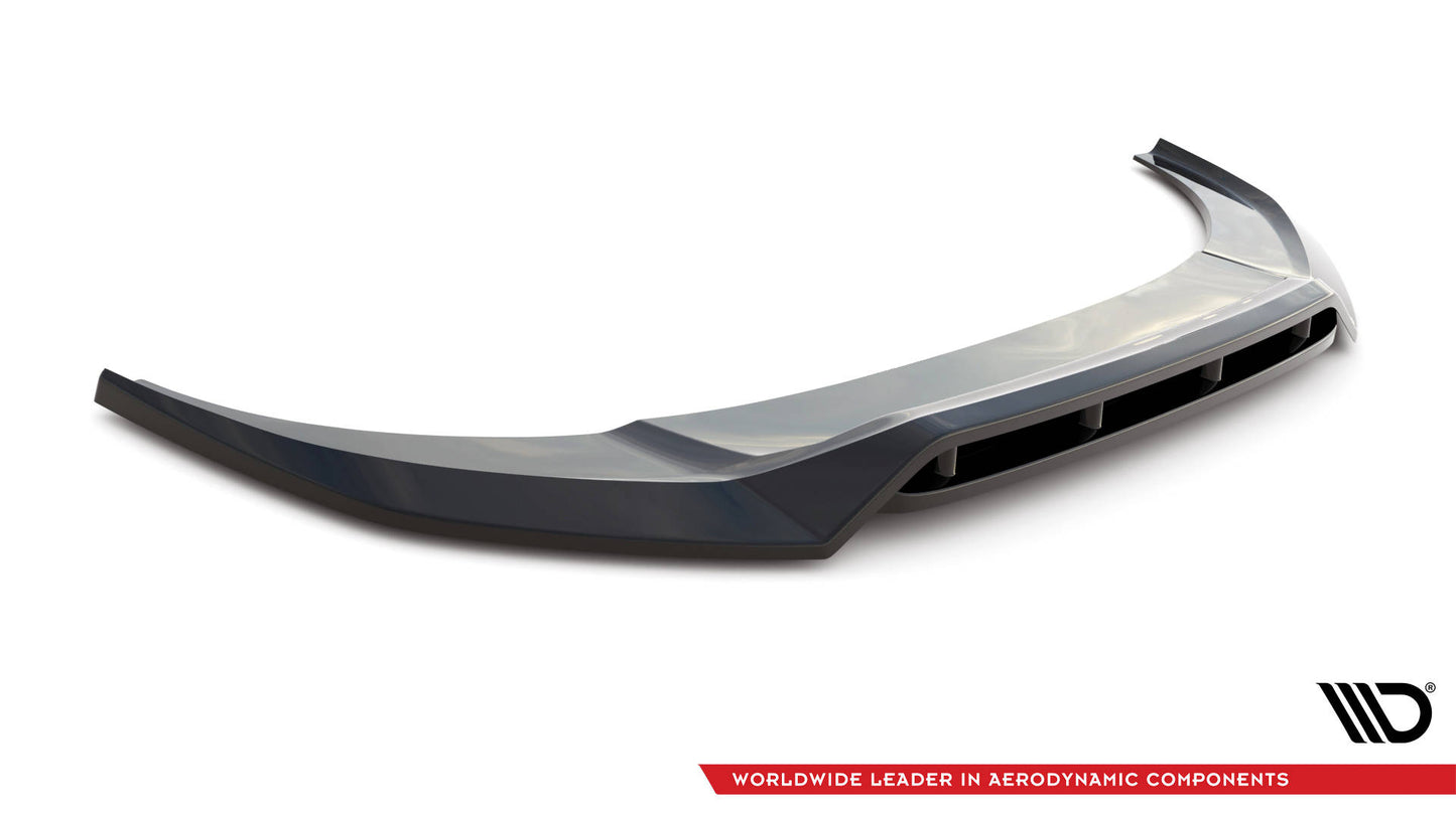 Front Ansatz V.3 für Audi RSQ8 Mk1 schwarz Hochglanz