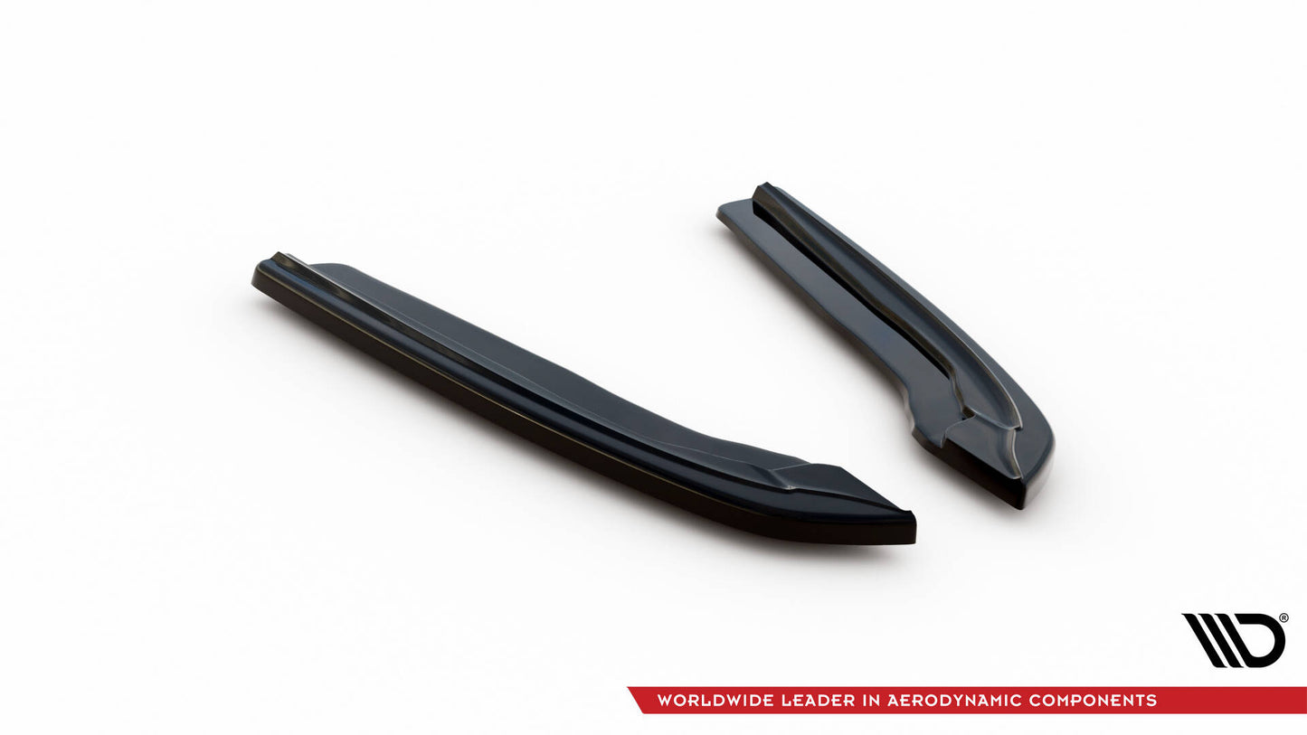 Heck Ansatz Flaps Diffusor für BMW M5 F10 schwarz Hochglanz