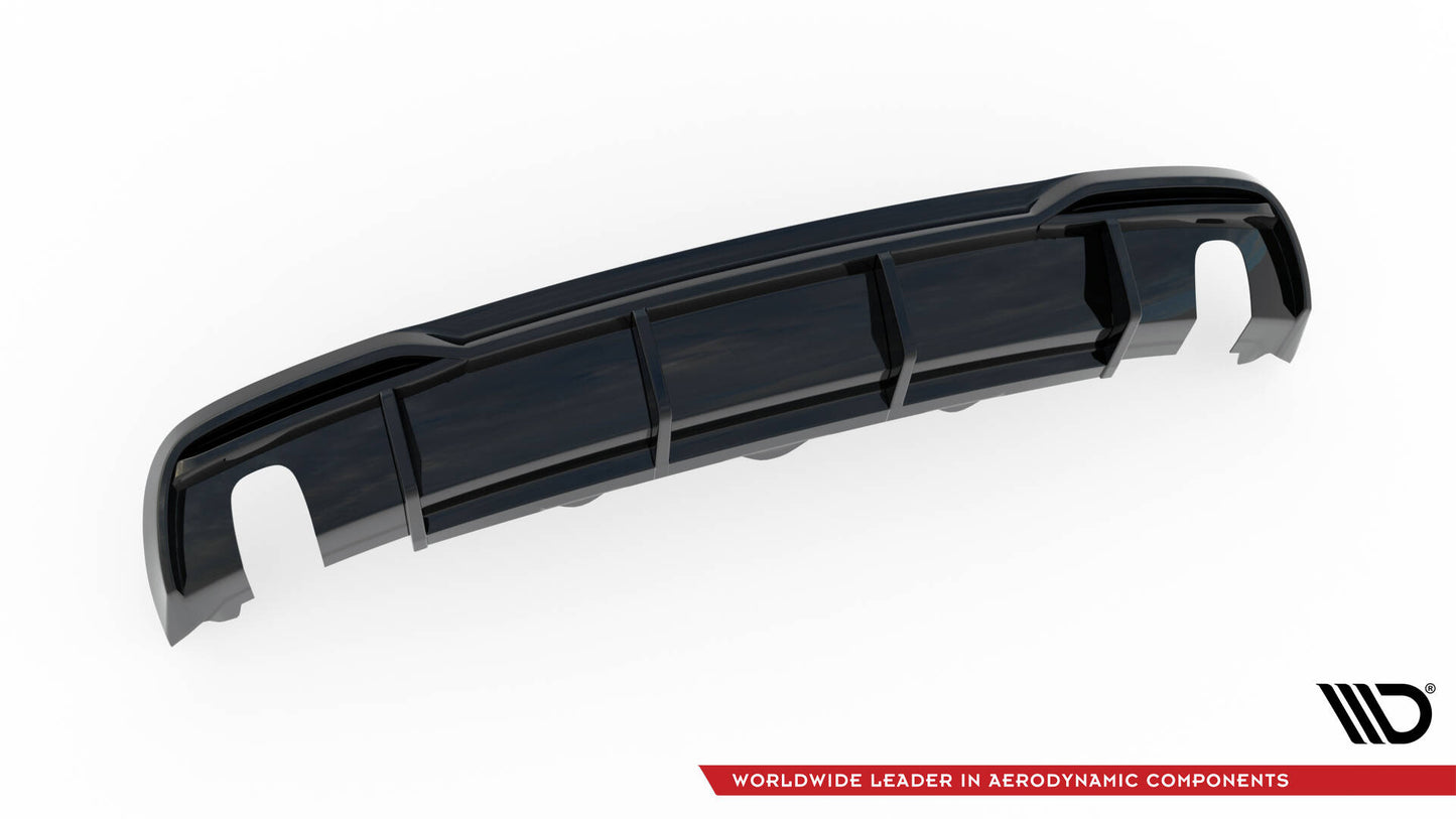 Diffusor Heck Ansatz für Audi A5 8T Facelift (Einzelauspuff li. re.)