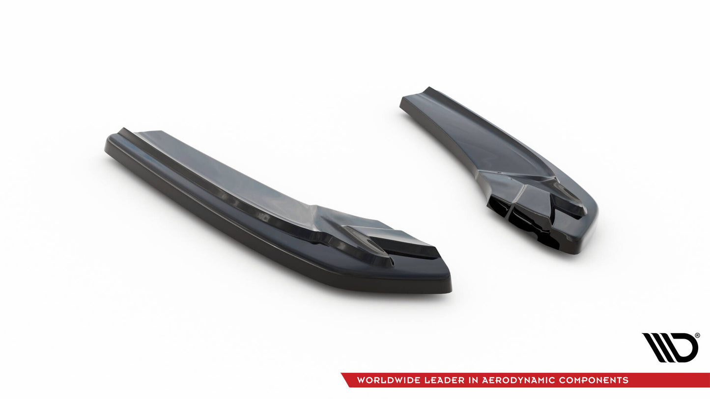 Heck Ansatz Flaps Diffusor für Audi A5 S-Line F5 Sportback schwarz Hochglanz