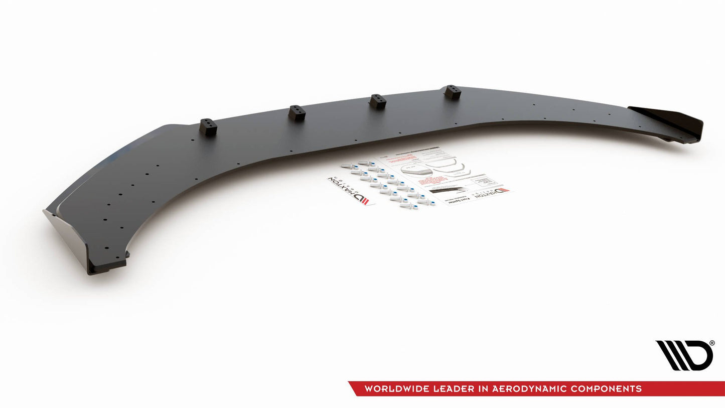 Street Pro Front Ansatz für +Flaps für Volkswagen Arteon R-Line schwarz Hochglanz