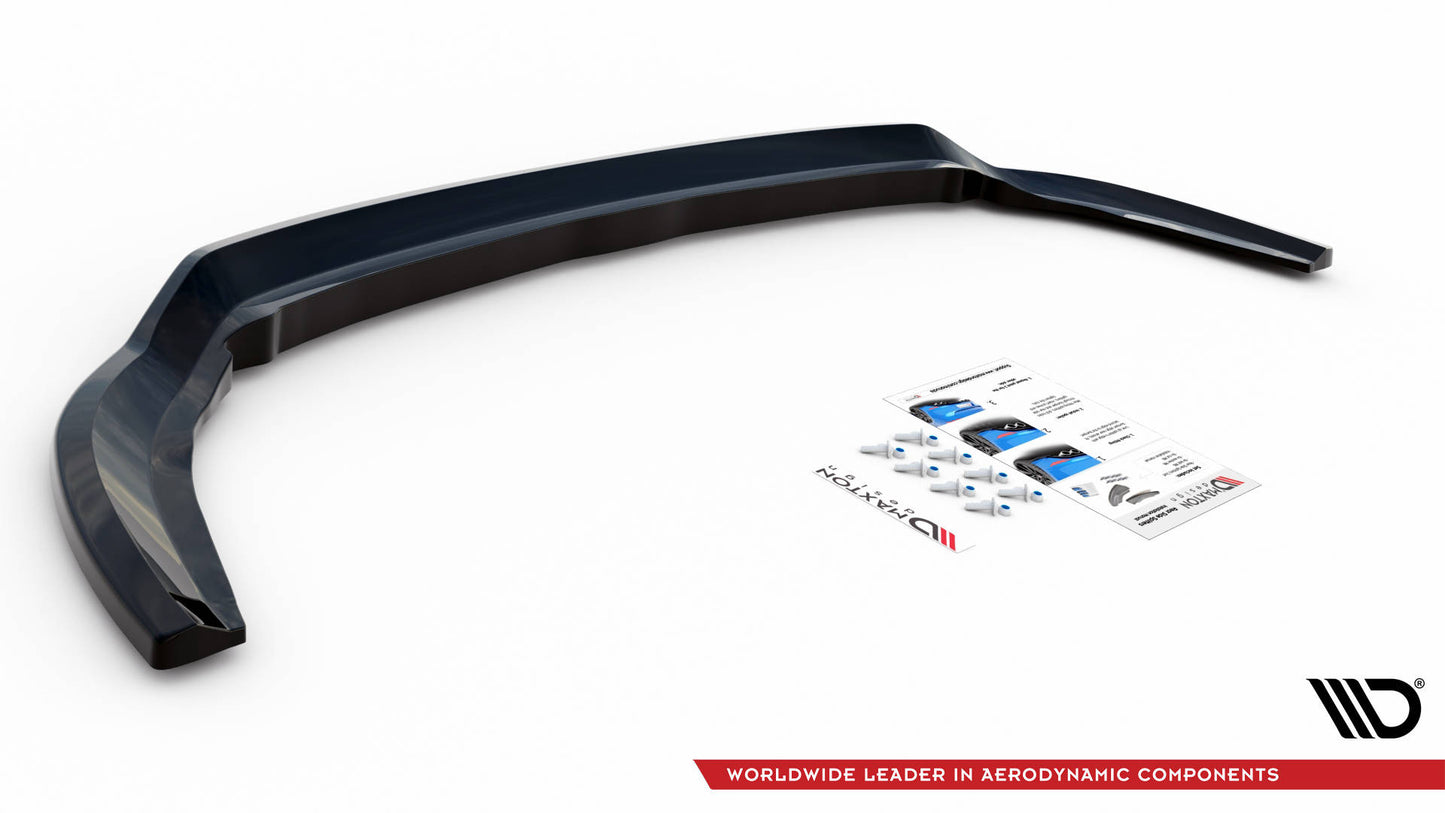 Mittlerer Cup Diffusor DTM Look Heck Ansatz für Ford C-Max Mk2 schwarz Hochglanz