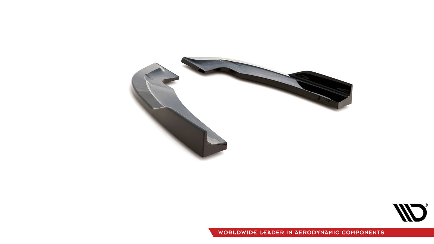 Heck Ansatz Flaps Diffusor für Dodge Charger SRT Mk7 Facelift schwarz matt
