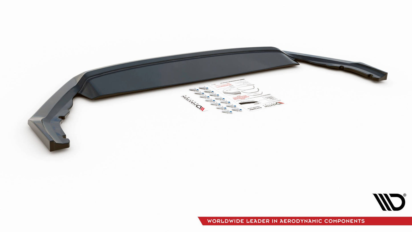 Front Ansatz V.2 für Skoda Octavia RS Mk4 schwarz Hochglanz
