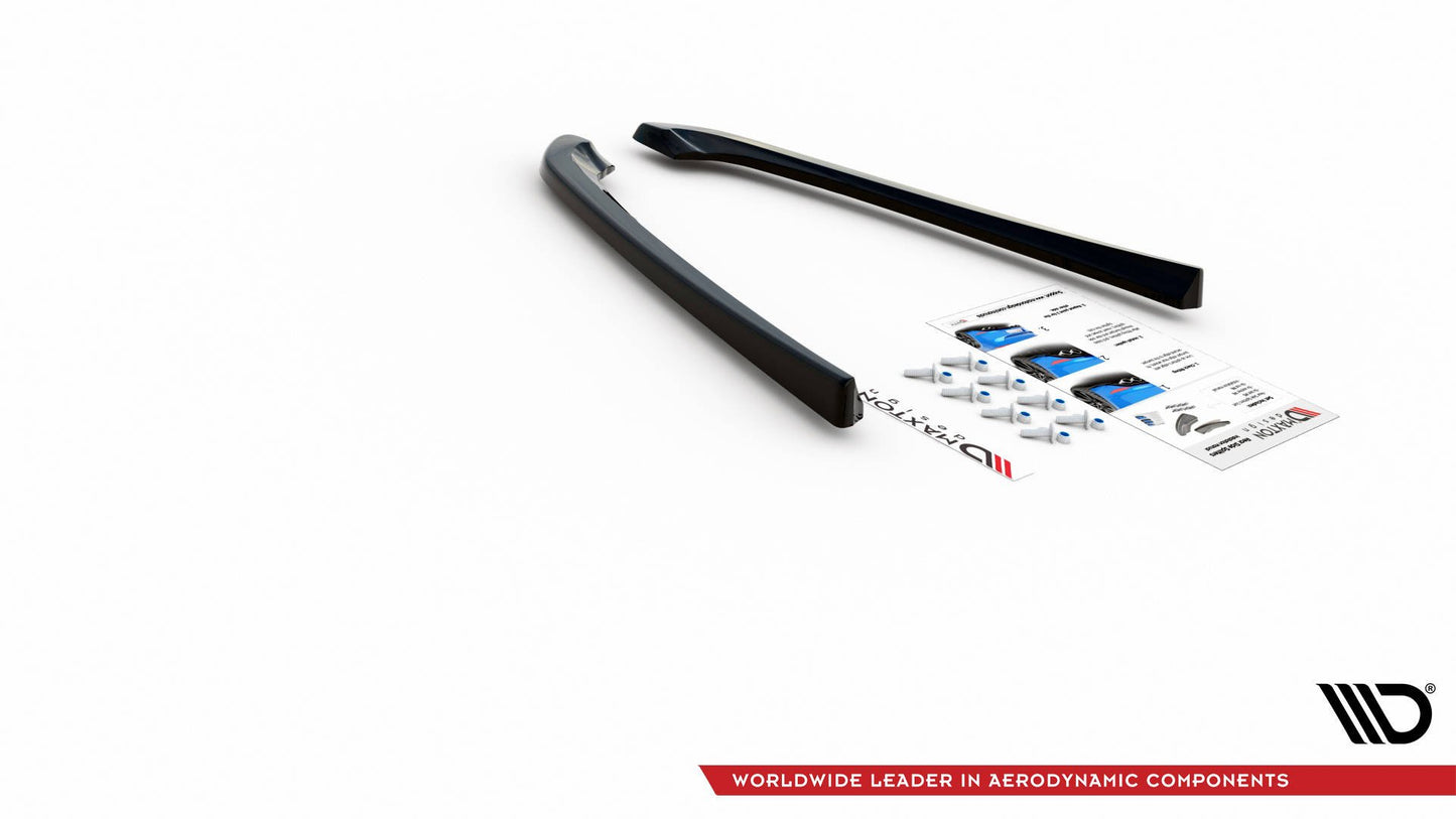 Heck Ansatz Flaps Diffusor für Lexus IS F Mk2 schwarz matt