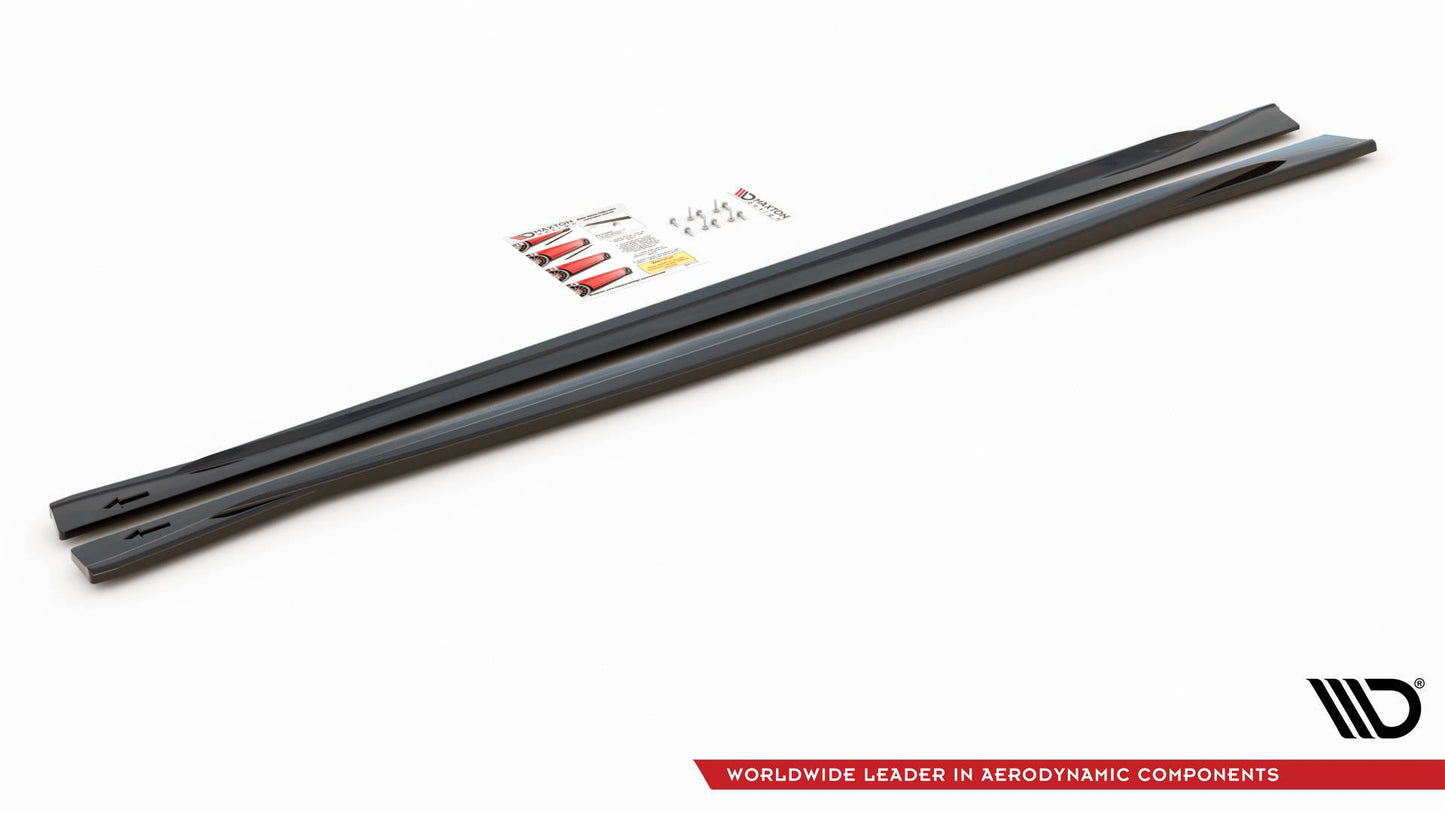 Seitenschweller Ansatz V.2 für BMW M4 F82 schwarz Hochglanz
