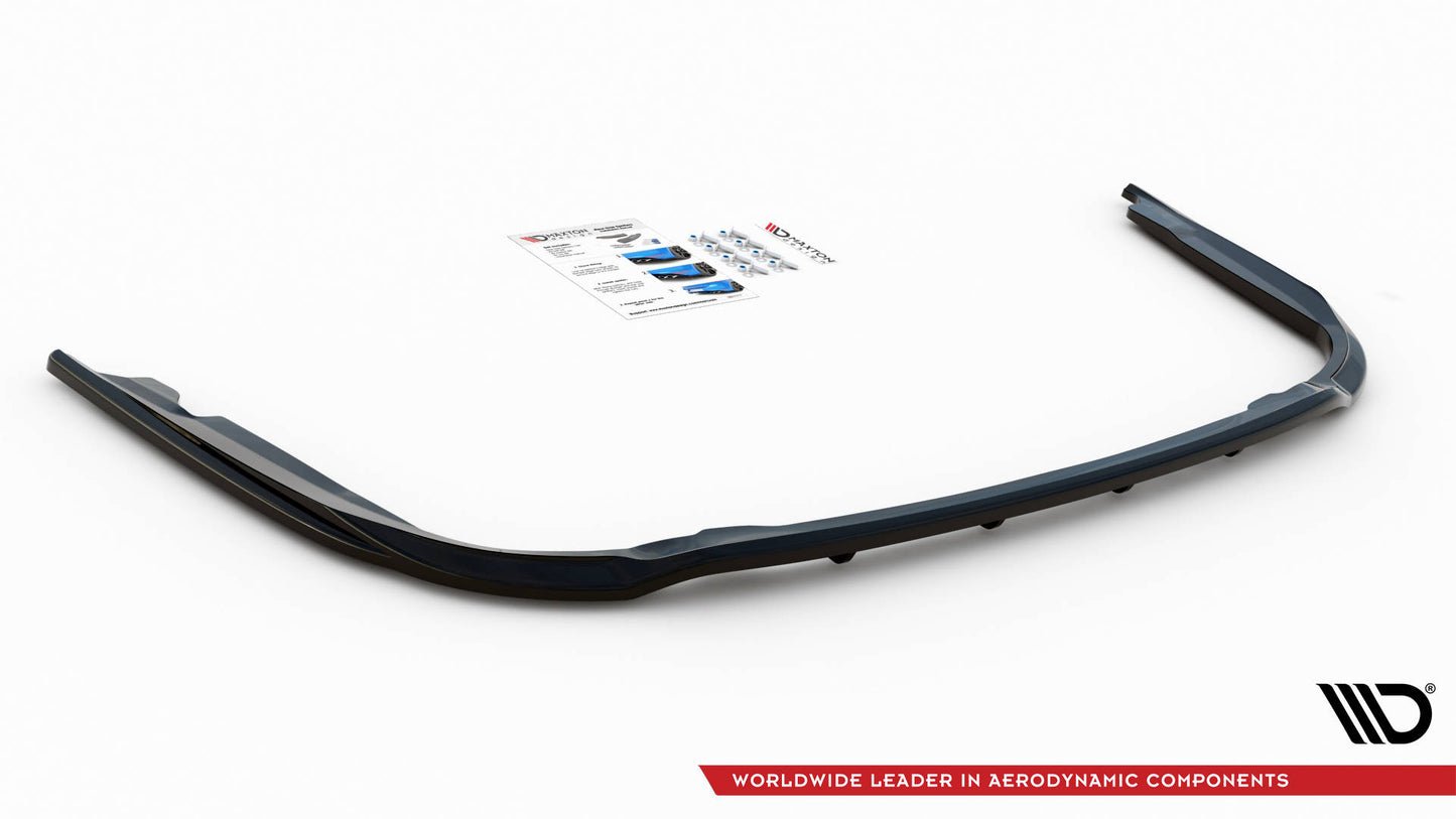 Mittlerer Cup Diffusor DTM Look Heck Ansatz für Toyota Avensis Wagon Mk3 Facelift schwarz Hochglanz