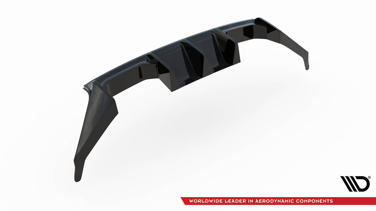 Diffusor Heck Ansatz V.1 für BMW M2 G87 schwarz Hochglanz