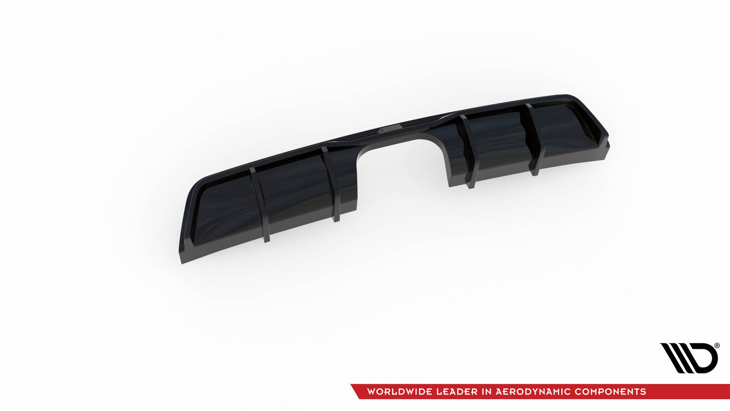Diffusor Heck Ansatz für Mini Cooper John Cooper Works R56 schwarz Hochglanz